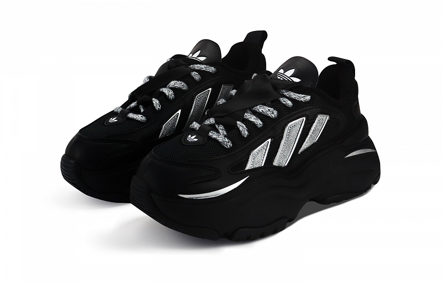 Adidas Originals OZGAIA Anti-Slip Wear-Resistant Low-Top Casual Shoes Women's Silver купить в интернет-магазине Yoocart с быстрой доставкой по России.