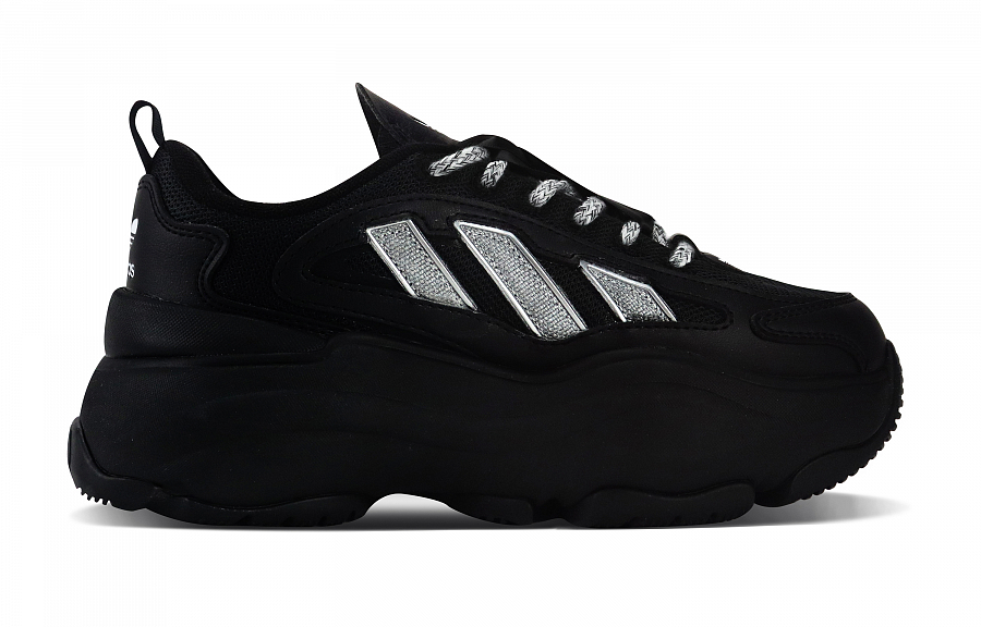 Adidas Originals OZGAIA Anti-Slip Wear-Resistant Low-Top Casual Shoes Women's Silver купить в интернет-магазине Yoocart с быстрой доставкой по России.