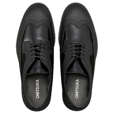 Onitsuka Tiger BROGUE Slip Resistant And Breathable Low Top Casual Shoes Men's Black