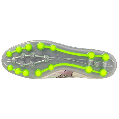 Mizuno AG Rubber Short Studs Anti Slip Wear Resistant Soccer Shoes Men's Silver