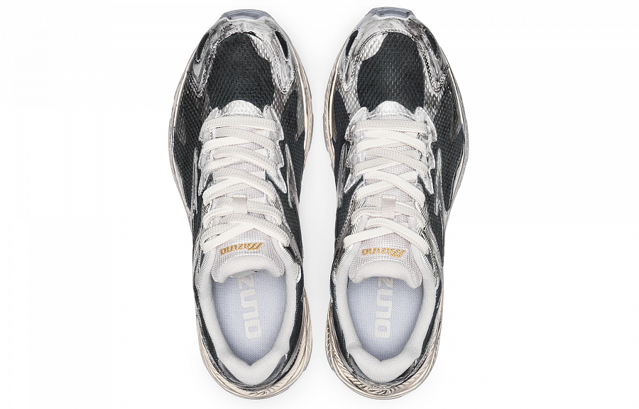 Mizuno Racer S Abrasion-Resistant Low-Top Casual Running Shoes Unisex Black Silver купить в интернет-магазине Yoocart с быстрой доставкой по России.