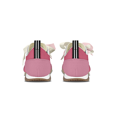 Adidas Neo VS JOG 2.0 Anti-Slip And Wear-Resistant Breathable Low-Top Casual Shoes Unisex Pink White