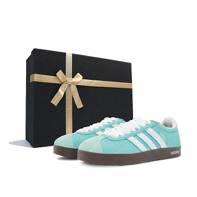 Adidas Neo Vl Court Classic Wear-resistant And Lightweight Low-Top Skateboard Shoes Unisex Mint Green
