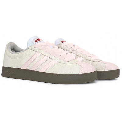 Adidas Neo VL Court 2.0 Abrasion-Resistant Slip-Resistant Low-Top Skateboard Shoes Women's Gray Pink