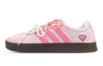 Adidas Neo VL Court 2.0 Anti-Slip Wear-Resistant Low-Top Skateboard Shoes Unisex Pink