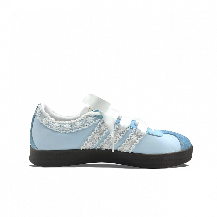 Adidas Neo VL Court 2.0 Anti Slip Wear Resistant Low Top Skateboard Shoes Women's Milk Blue Silver купить в интернет-магазине Yoocart с быстрой доставкой по России.