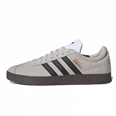 Adidas Neo Vl Court Classic Anti-Slip Wear-Resistant Low-Top Skateboard Shoes Unisex Teal