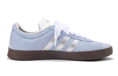 Adidas Neo Vl Court 3.0 Anti-Slip Wear-Resistant Low-Top Skateboard Shoes Unisex White Blue