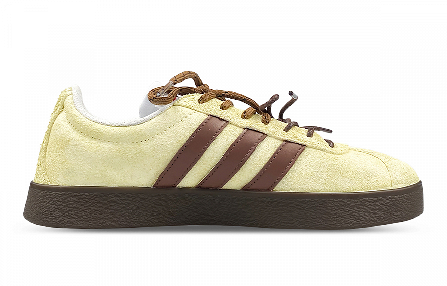 Adidas Neo Vl Court Classic Wear-Resistant Low-Top Skateboard Shoes Unisex Yellow Brown купить в интернет-магазине Yoocart с быстрой доставкой по России.