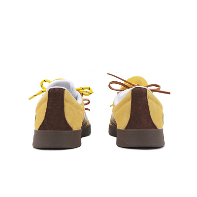 Adidas Neo VL Court Lifestyle Slip Resistant Cushioning Abrasion Resistant Low Top Skateboard Shoes Unisex Yellow Brown