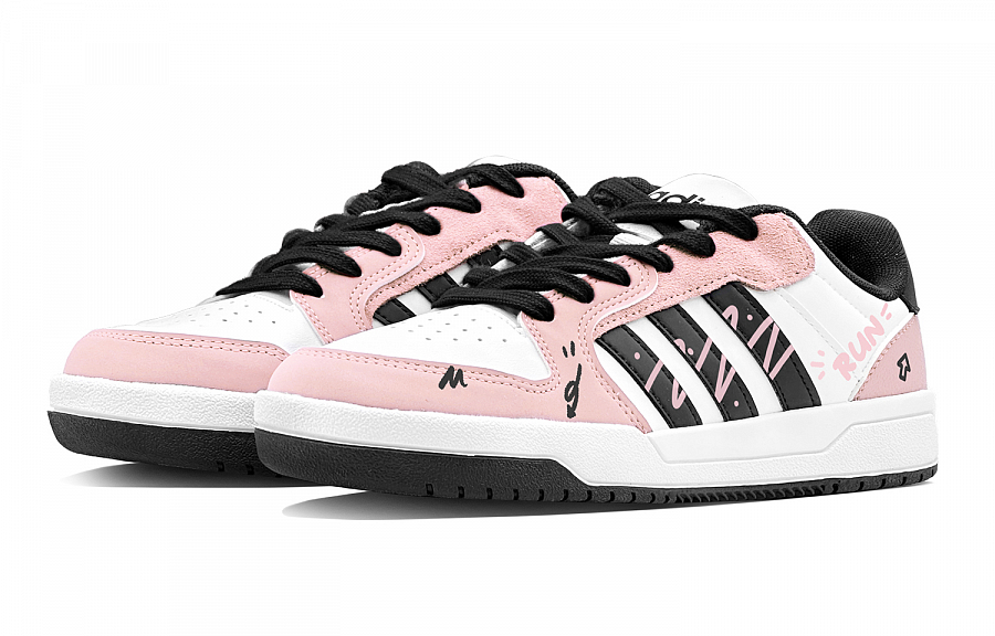 Adidas Neo Entrap Strawberry Cookies Anti-Slip Wear-Resistant Low-Top Vintage Basketball Shoes Unisex White Black Pink купить в интернет-магазине Yoocart с быстрой доставкой по России.