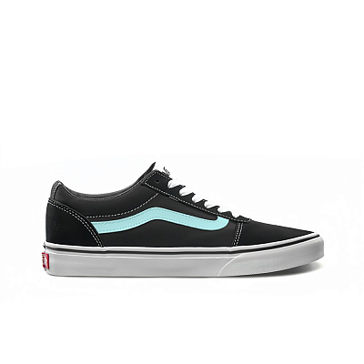 Vans Ward Slip Resistant, Abrasion Resistant, Lightweight Low Top Skateboard Shoes Women's Black Blue