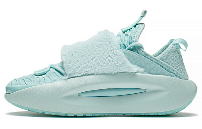 LiNing Cloud Travel Cushioning Anti-Slip And Wear-Resistant Rebound Low-Top Sports Casual Shoes Women's Ice Clear Blue