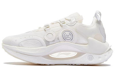 LiNing Jueying CRC Cushioning Anti-Slip Wear-Resistant Breathability Low-Top Sports Casual Shoes Men's White