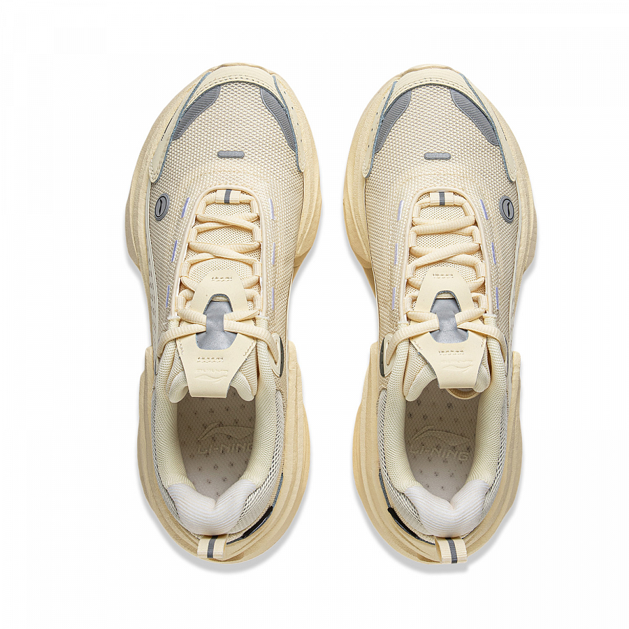 LiNing Jueying CRC Slip Resistant Rebound Low Top Casual Shoes Women's Greige