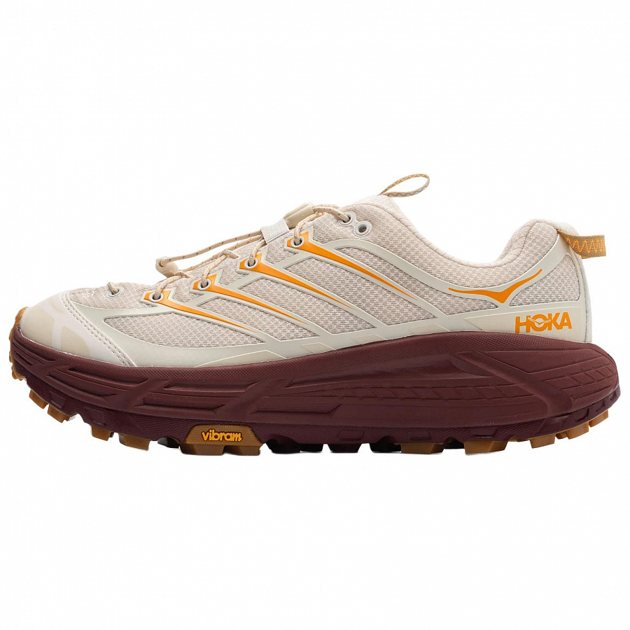 HOKA ONE ONE Mafate Three2 Vanilla Varsity Burgundy