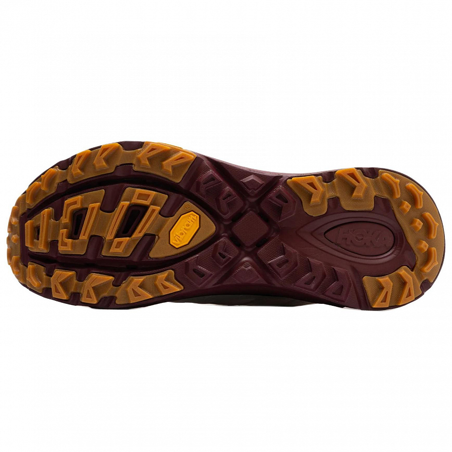 HOKA ONE ONE Mafate Three2 Vanilla Varsity Burgundy