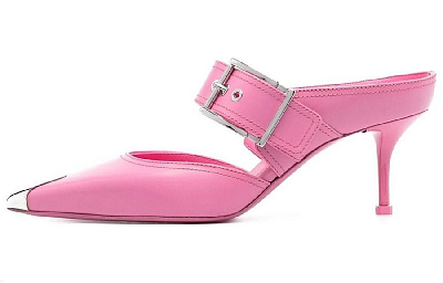Alexander McQueen Pointed-Toe Slip-On Mules Women's