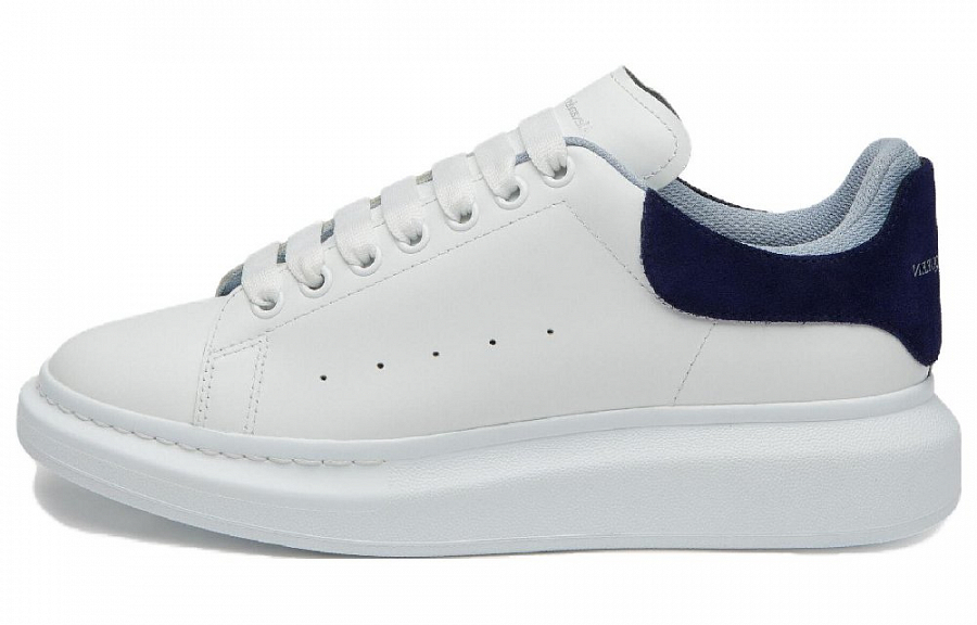 Alexander McQueen Oversized Double Heel White Navy Light Blue