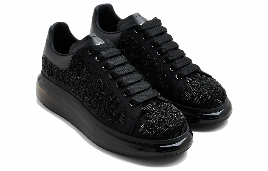Alexander McQueen Oversized Black All Over Botanical Beads