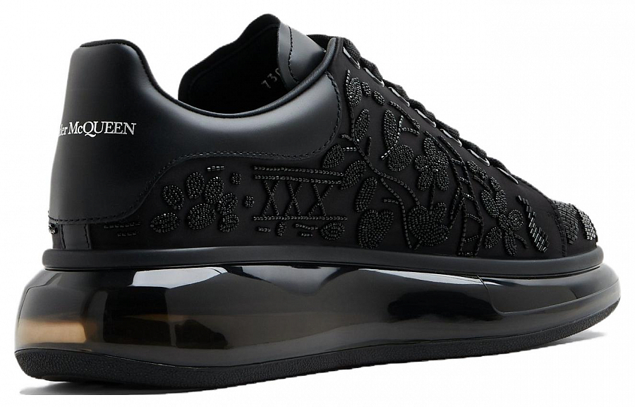 Alexander McQueen Oversized Black All Over Botanical Beads