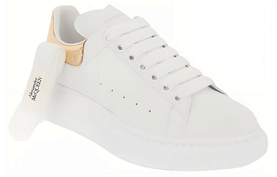Alexander McQueen Oversized Sneaker Low-Top Skateboard Shoes Women's White