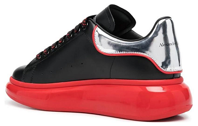 Alexander McQueen Oversized Sneaker 'Black Silver Lust Red'