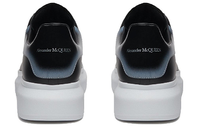 Alexander McQueen Larry Leather Sneakers 'Black White'