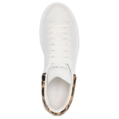Alexander McQueen Leopard Detailed Lace Up Sneakers Women's
