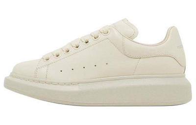 Alexander McQueen Oversized Sneaker Skateboard Shoes Women's Beige