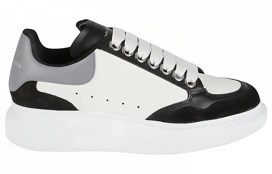 Alexander McQueen Larry Oversized Sensory Sneakers 'White Black Grey' Women's
