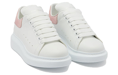 Alexander McQueen Oversized White Pink Women's
