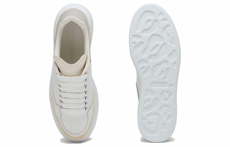 Alexander McQueen Oversized Sneakers 'White Vanilla Cement' Women's