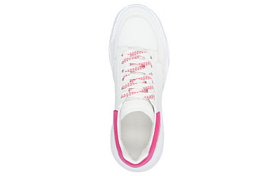 Alexander McQueen Court Athletic Shoes Women's White Red