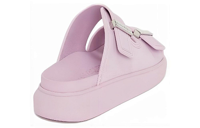 Alexander McQueen Hybrid Buckled Rubber Sandal Pink Women's