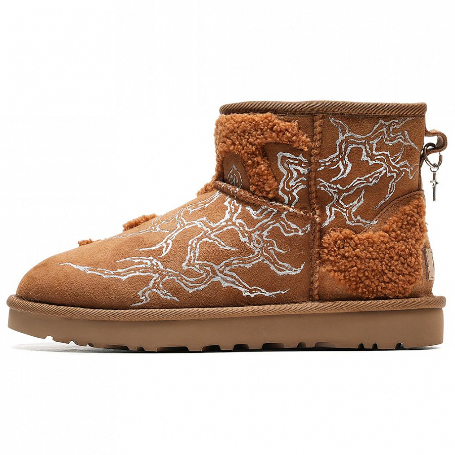 UGG CLASSIC MINI Hand-Drawn Thorn-Covered Short Level 3 Category Women's Chestnut купить в интернет-магазине Yoocart с быстрой доставкой по России.
