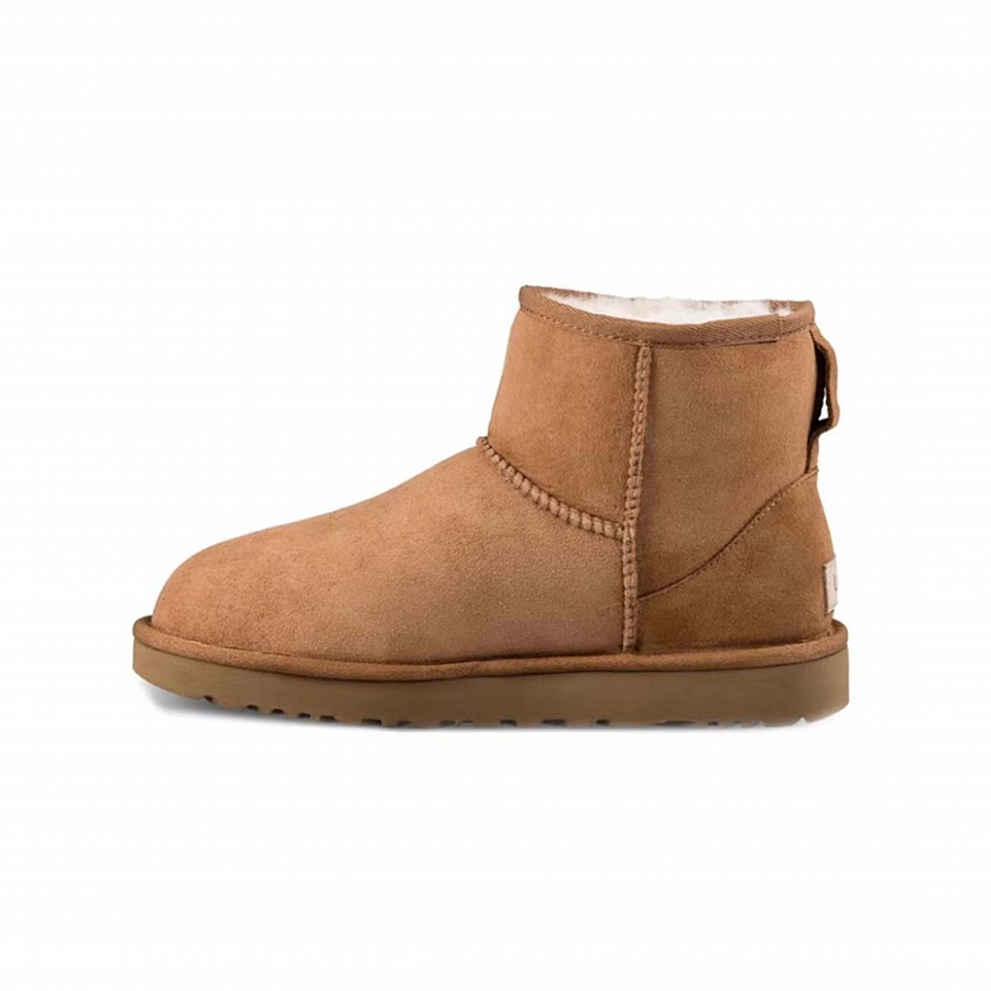 UGG CLASSIC MINI Warm And Wear-Resistant Short Snow Boots Women's Chestnut купить в интернет-магазине Yoocart с быстрой доставкой по России.