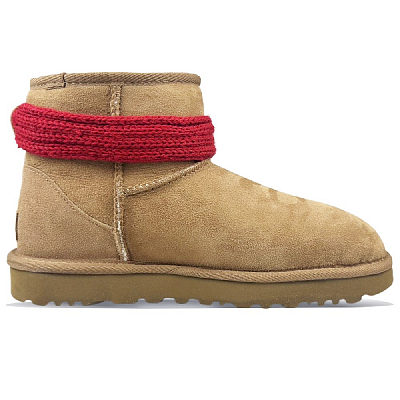 UGG CLASSIC MINI Warm And Wear-Resistant Short Snow Boots Women's Light Brown
