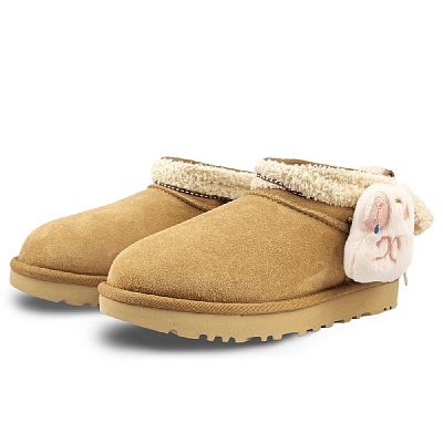 UGG CLASSIC ULTRA MINI Warm Slip-Resistant Ankle-Length Snow Boots Women's Chestnut Brown