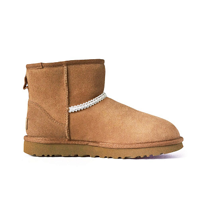 UGG Born Homebody Sister Small Flower Warm And Wear-Resistant Short Snow Boots Women's Caramel