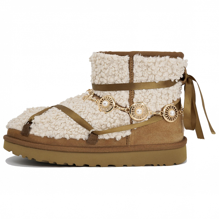 UGG CLASSIC MINI Warm Slip-Resistant Short Snow Boots Women's Chestnut