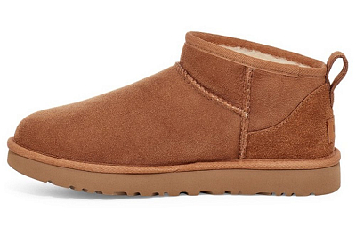 UGG CLASSIC ULTRA MINI Warm Ankle-Length Snow Boots Women's Chestnut