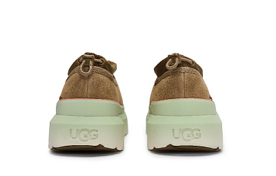 UGG 811 Manufacture Butter Matcha Slip-Resistant Warm Low-Top Casual Shoes Unisex Chestnut Green