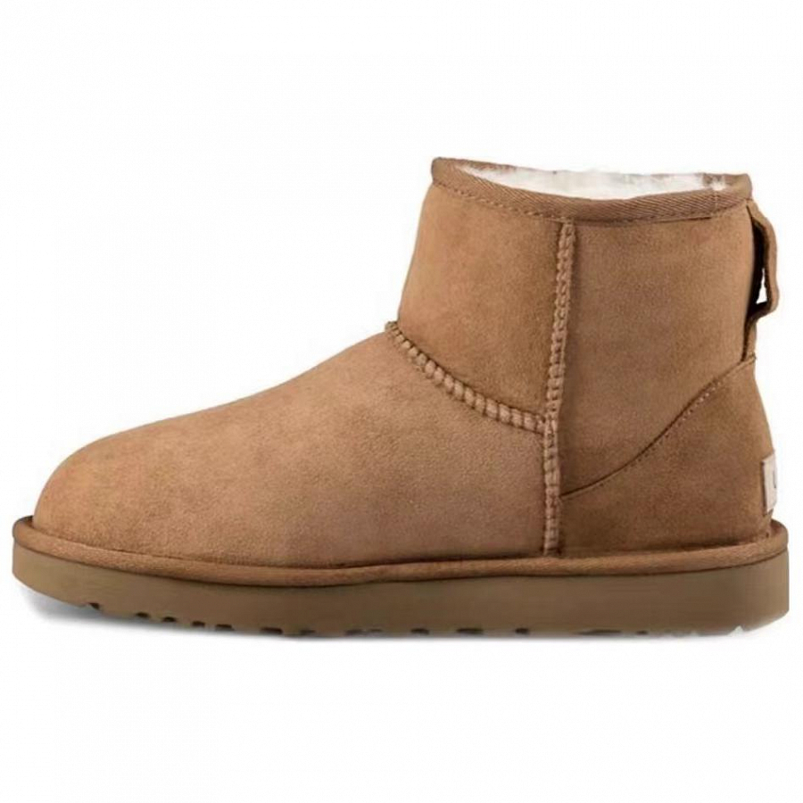 UGG CLASSIC MINI Warm And Wear-Resistant Short Snow Boots Women's Chestnut