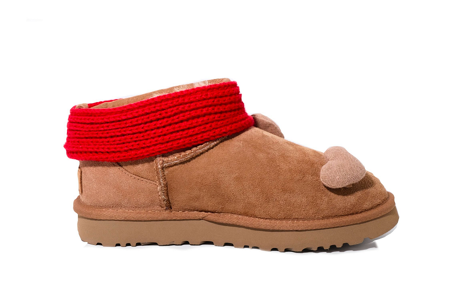 UGG CLASSIC ULTRA MINI Ankle-Length Snow Boots Women's Chestnut