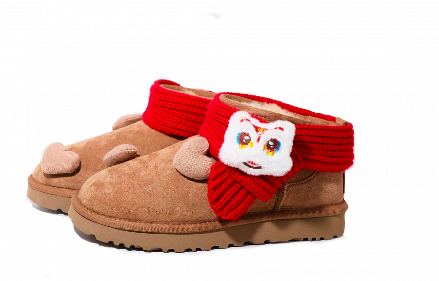 UGG CLASSIC ULTRA MINI Ankle-Length Snow Boots Women's Chestnut
