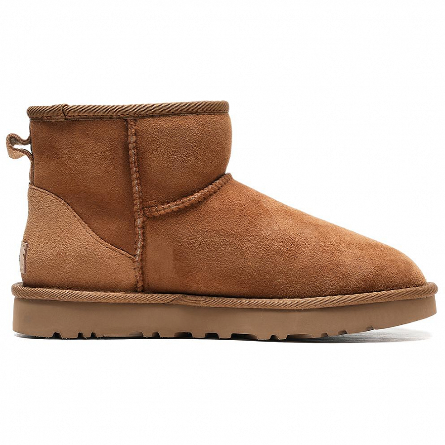 UGG CLASSIC MINI Maillard Style Wind Plush Bear Short Level 3 Category Women's Chestnut