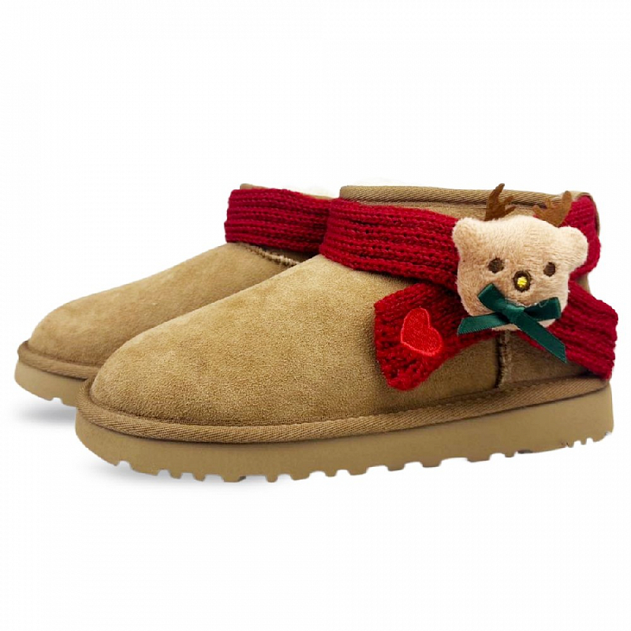 UGG CLASSIC ULTRA MINI Warm Slip-Resistant Short Snow Boots Women's Chestnut