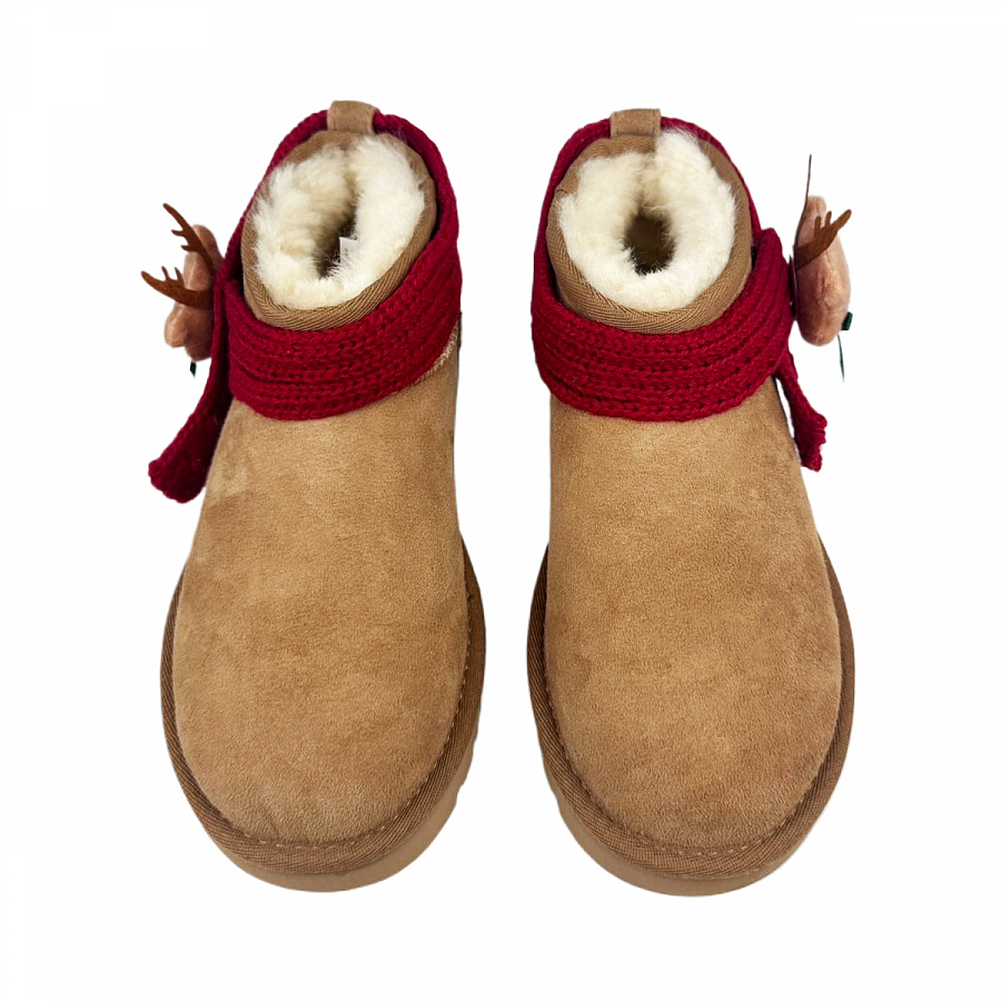UGG CLASSIC ULTRA MINI Warm Slip-Resistant Short Snow Boots Women's Chestnut