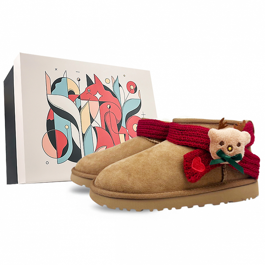 UGG CLASSIC ULTRA MINI Warm Slip-Resistant Short Snow Boots Women's Chestnut